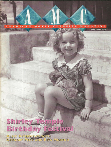 ORIGINAL Vintage Apr 1996 AMC Magazine Shirley Temple Marlon Brando 