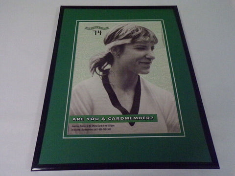 Chris Evert American Express Framed 11x14 ORIGINAL Vintage Advertisement