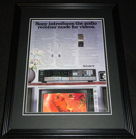 1985 Sony Audio Signal Processor Framed 11x14 ORIGINAL Vintage Advertisement 