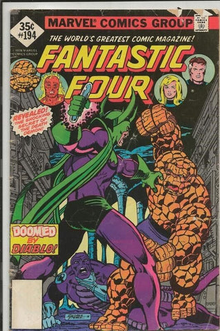 Fantastic Four #194 ORIGINAL Vintage 1978 Marvel Comics