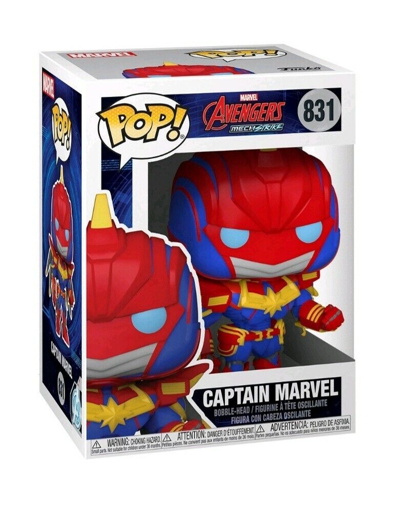 NEW SEALED Funko Pop Figure Marvel Mech Captain Marvel Walmart Exclusive