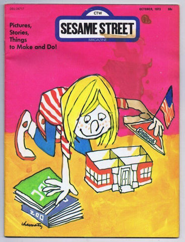 ORIGINAL Vintage October 1973 Sesame Street Magazine 