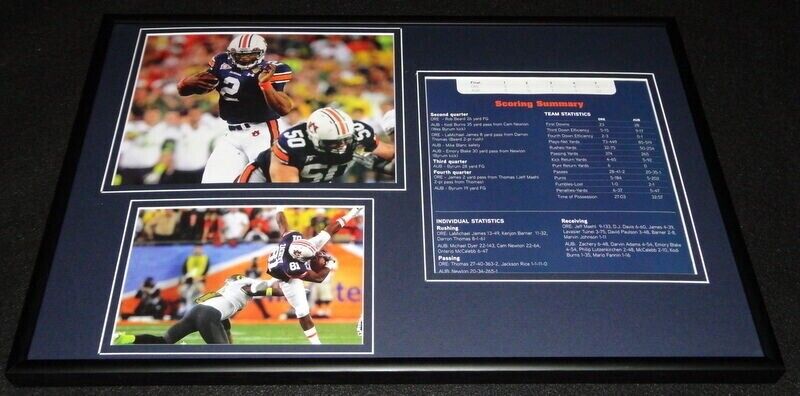 Cam Newton Framed 12x18 Photo Display 2010 Auburn Tigers BCS Championship