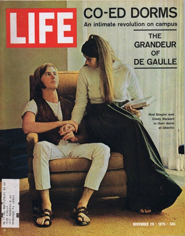 ORIGINAL Vintage Life Magazine November 20 1970 Co Ed Dorms