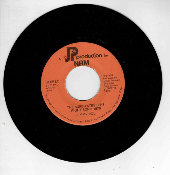 Pittsburgh Super Steelers Fight Song Jimmy Pol 45 RPM