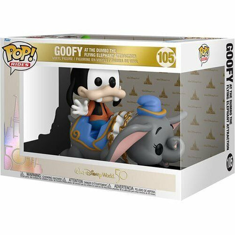 NEW 2021 Funko Pop Figure Walt Disney World 50th Anniversary Goofy Dumbo Ride