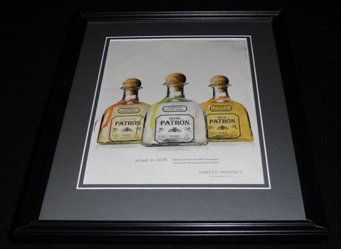 2007 Patron Silver Tequila Framed 11x14 ORIGINAL Vintage Advertisement