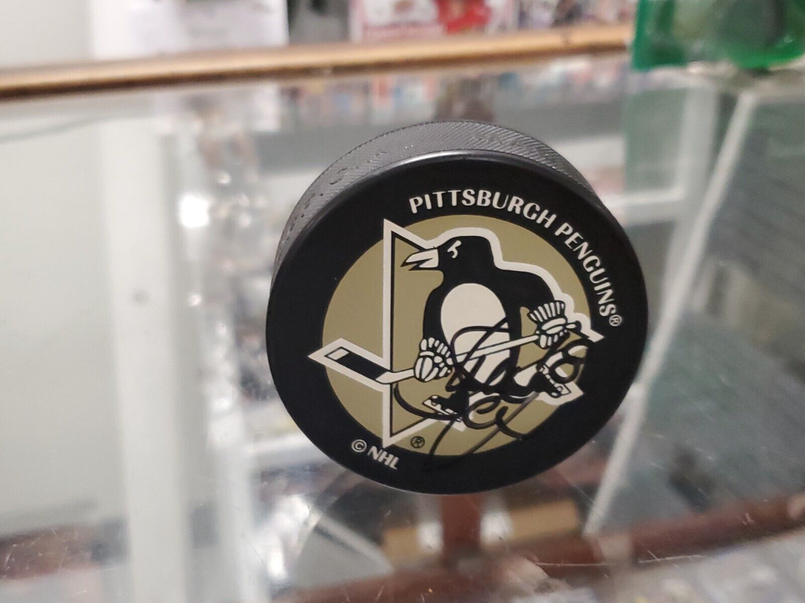 Shean Donovan Signed NHL Hockey Puck Penguins