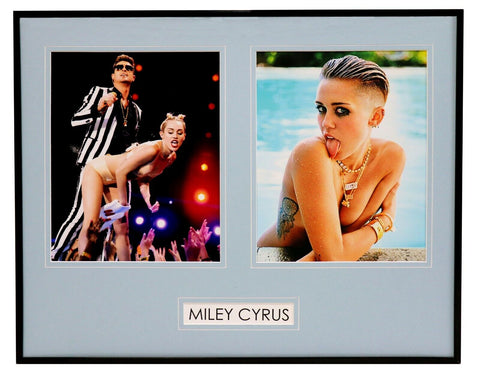 MIley Cyrus Framed 16x20 MTV Awards & Pool Photo Set