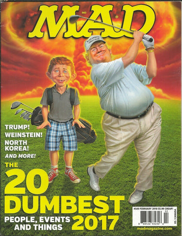 Mad Magazine #549 2018 Donald Trump Golfing Cover