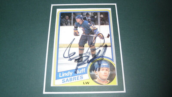 Lindy Ruff Signed Framed 11x14 Photo Display Stars Sabres