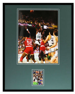 Robert Parish Signed Framed 16x20 Photo Poster Display Boston Celtics Chief