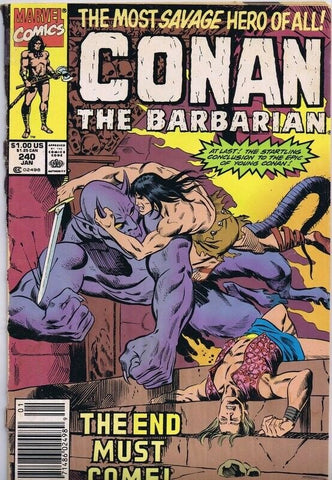 Conan the Barbarian #240 ORIGINAL Vintage 1991 Marvel Comics 