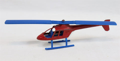 ORIGINAL Vintage 1970 Tootsie Helicopter Die Cast 7.5"