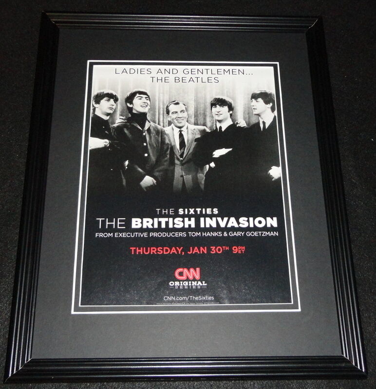 The British Invasion 2014 Framed ORIGINAL Advertisement The Beatles Tom Hanks