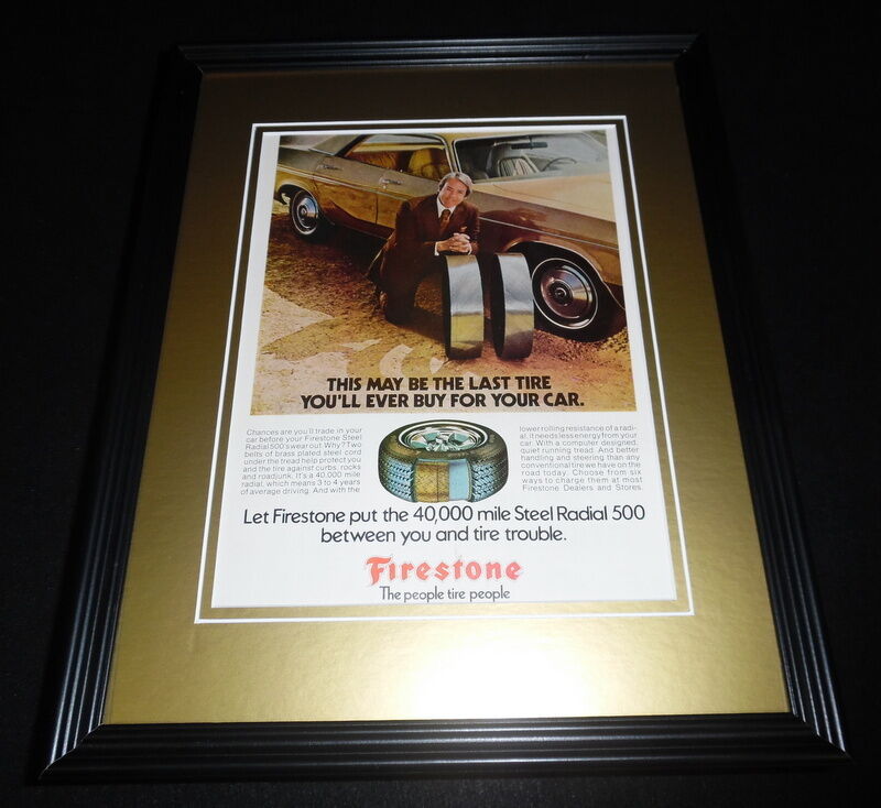 1985 Firestone Firehawk Pontiac 11x14 Framed ORIGINAL Advertisement