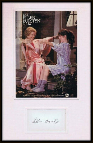 Ellen Burstyn Show Signed Framed 11x17 Vintage Advertising Display