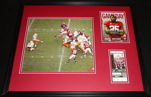 2009 Alabama vs Tennessee Framed 16x20 Photo & Repro Ticket & Program Cover Set