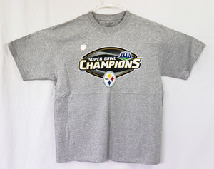 NEW w/ HOLO NWT Reebok Pittsburgh Steelers Super Bowl XLIII T-Shirt LARGE L