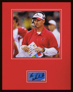 Ken Whisenhunt Signed Framed 11x14 Photo Display JSA Cardinals