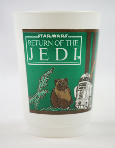 VINTAGE 1985 Pepperidge Farm Star Wars Return of the Jedi Plastic Cup C3PO Ewok