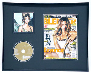 Beyonce 16x20 Framed ORIGINAL 2006 Blender Magazine Cover & CD Display