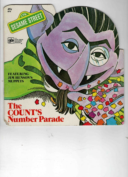 VINTAGE 1978 Golden Books Sesame Street Count's Number Parade