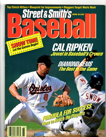 VINTAGE 1996 Street & Smith Baseball Magazine Cal Ripken Orioles