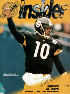 Nov 1 1998 Tennessee @ Pittsburgh Steelers Program Kordell Stewart Steve McNair