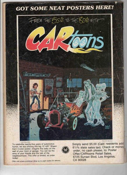 VINTAGE Oct 1985 Car Toons Magazine