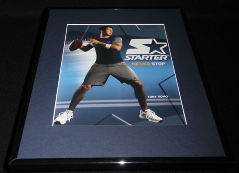 Tony Romo 2009 Starter Framed 11x14 ORIGINAL Advertisement Dallas Cowboys