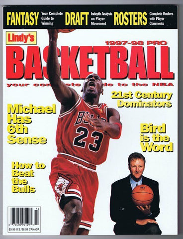 ORIGINAL Vintage 1997 Lindy's Basketball Preview Magazine Michael Jordan