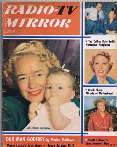 ORIGINAL Vintage March 1952 TV Radio Mirror Magazine Julie Stevens Dinah Shore