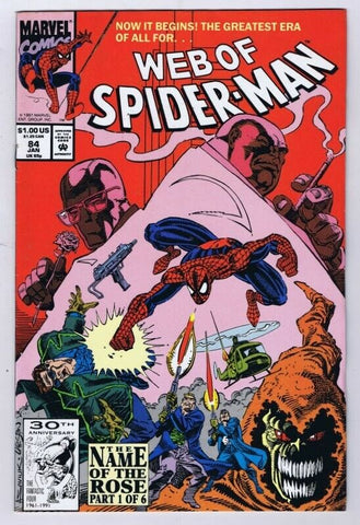 Web of Spider-Man #84 ORIGINAL Vintage 1992 Marvel Comics 