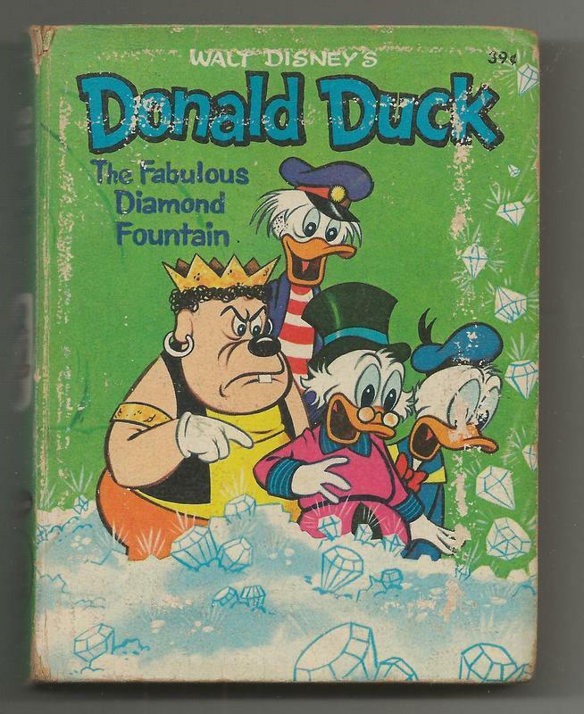 Donald Duck Fabulous Diamond Fountain Vintage 1967 Whitman Big Little Book B