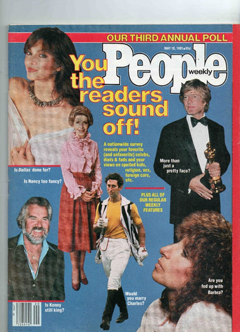 VINTAGE May 19 1981 People Magazine Kenny Rogers Robert Redford Barbra Streisand