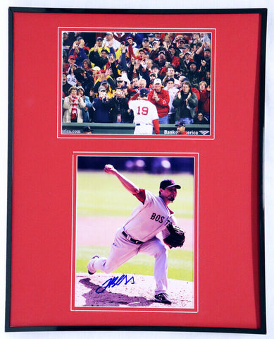 Josh Beckett Red Sox Signed Framed 16x20 Photo Set 