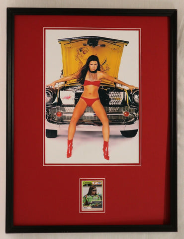 Danica Patrick Signed Framed 18x24 Bikini Photo Poster Display JSA