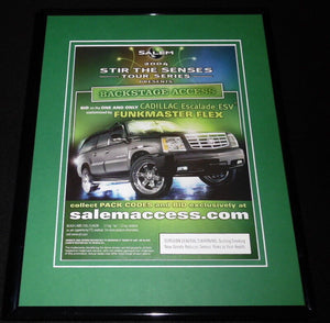 2004 Salem Cigarettes / Cadillac Escalade Framed 11x14 ORIGINAL Advertisement