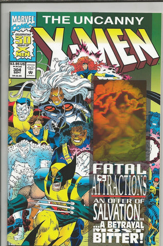 Uncanny X-Men #304 ORIGINAL Vintage 1993 Marvel Comics 