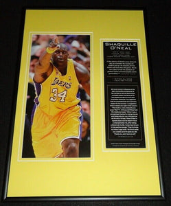 Shaquille O'Neal LA Lakers Framed 12x18 Photo Display