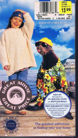 Andre the Seal 1994 VINTAGE SEALED VHS Cassette Tina Majorino Keith Carradine