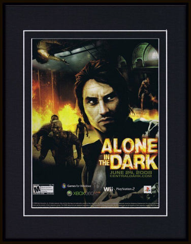 Alone in the Dark 2008 PS2 XBox Wii Framed 11x14 ORIGINAL Advertisement 