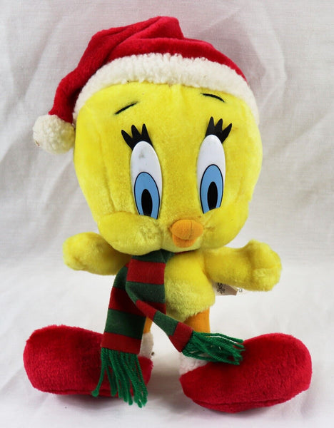 VINTAGE 1998 Looney Tunes Tweety Bird Christmas 13" Plush Doll