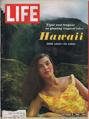 ORIGINAL Vintage Life Magazine October 8 1965 Hawaii 