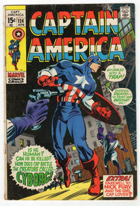 Captain America #124 VINTAGE 1970 Marvel Comics MODOK