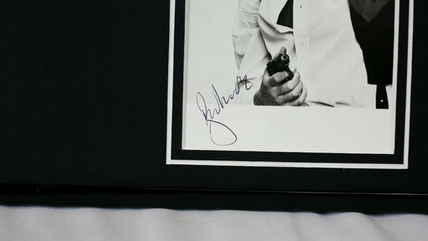 Roger Moore Signed Framed 16x20 Photo Display JSA James Bond 