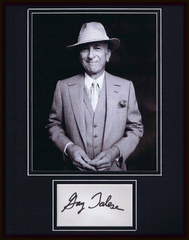 Gay Talese Signed Framed 11x14 Photo Display 