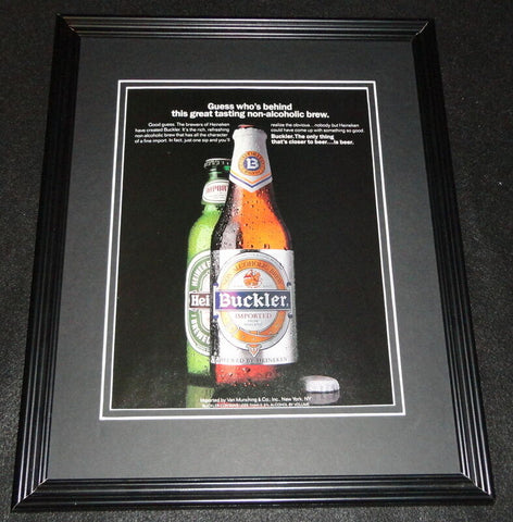 1992 Buckler Beer Framed 11x14 ORIGINAL Advertisement