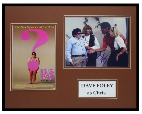 Dave Foley Signed Framed 16x20 Photo Poster Display AW It's Pat